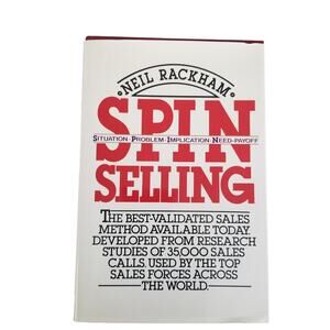 SPIN Selling Hardcover Book by Neil Rackham - New